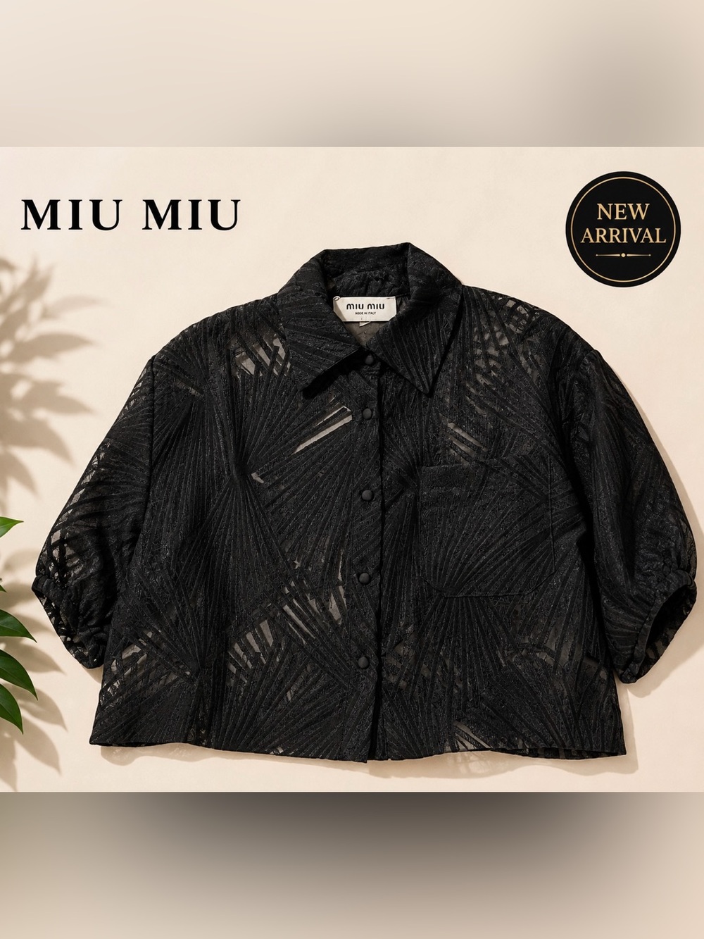 🖤 Women’s Sheer Textured Button-Up Blouse 🖤